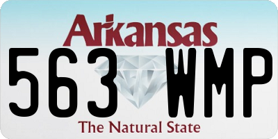 AR license plate 563WMP