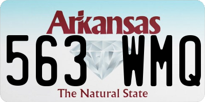 AR license plate 563WMQ