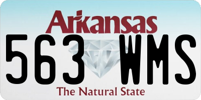 AR license plate 563WMS