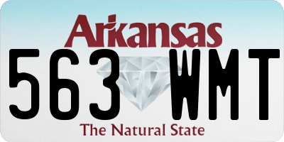 AR license plate 563WMT