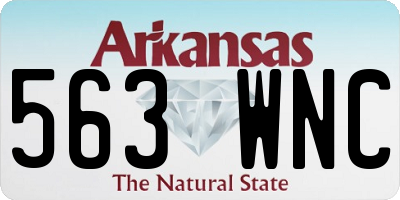 AR license plate 563WNC