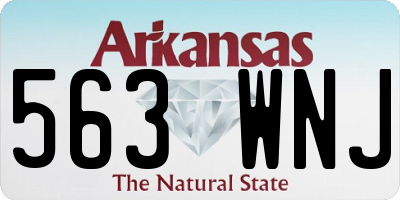 AR license plate 563WNJ