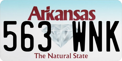 AR license plate 563WNK