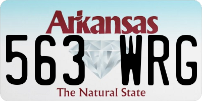 AR license plate 563WRG