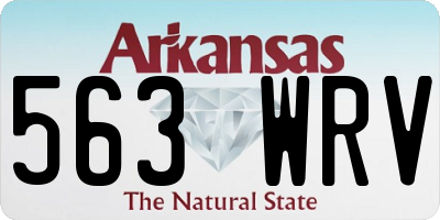 AR license plate 563WRV