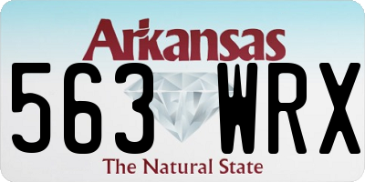 AR license plate 563WRX