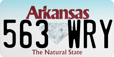 AR license plate 563WRY
