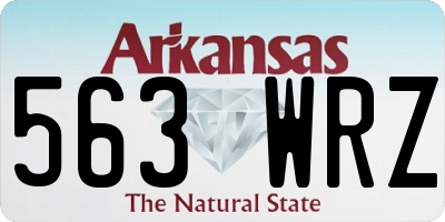 AR license plate 563WRZ