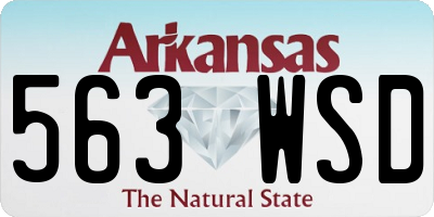 AR license plate 563WSD