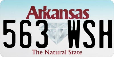 AR license plate 563WSH