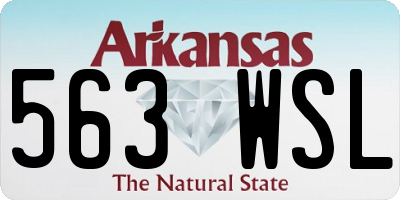 AR license plate 563WSL