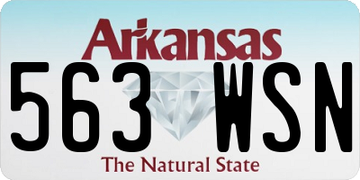 AR license plate 563WSN