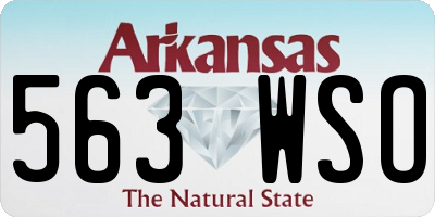 AR license plate 563WSO