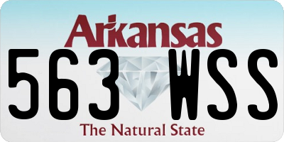 AR license plate 563WSS
