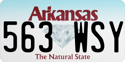 AR license plate 563WSY