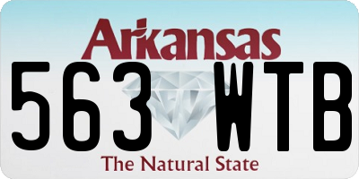 AR license plate 563WTB