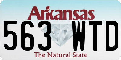 AR license plate 563WTD