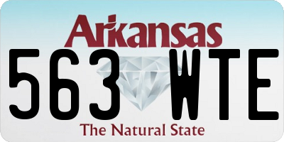 AR license plate 563WTE