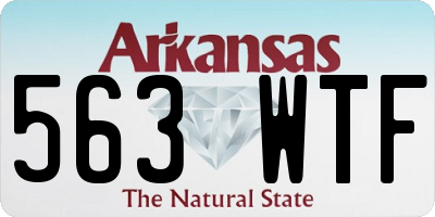 AR license plate 563WTF