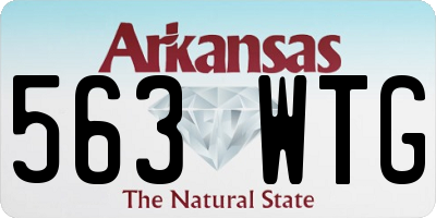 AR license plate 563WTG