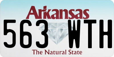 AR license plate 563WTH