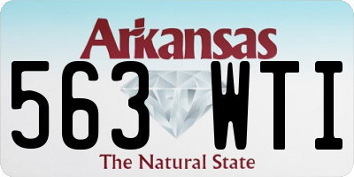 AR license plate 563WTI