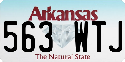 AR license plate 563WTJ