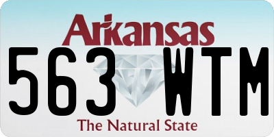AR license plate 563WTM