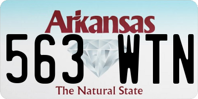 AR license plate 563WTN