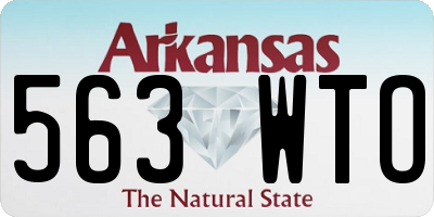 AR license plate 563WTO