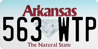 AR license plate 563WTP