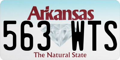 AR license plate 563WTS