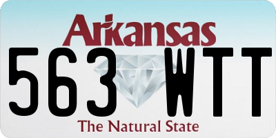 AR license plate 563WTT