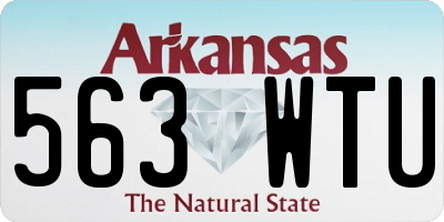 AR license plate 563WTU