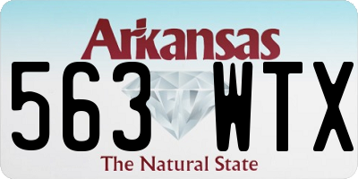 AR license plate 563WTX