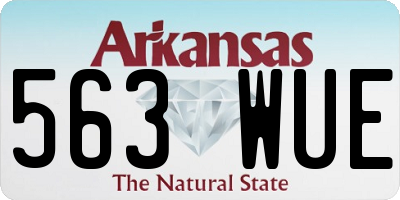AR license plate 563WUE