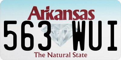 AR license plate 563WUI