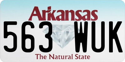 AR license plate 563WUK
