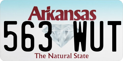 AR license plate 563WUT