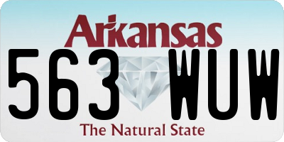 AR license plate 563WUW