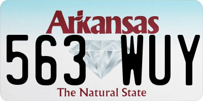 AR license plate 563WUY