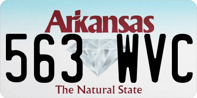AR license plate 563WVC