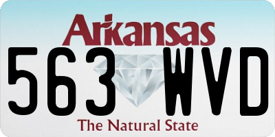 AR license plate 563WVD