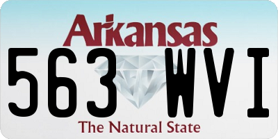 AR license plate 563WVI