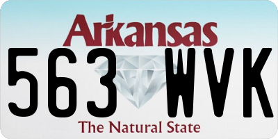 AR license plate 563WVK