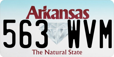AR license plate 563WVM
