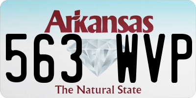 AR license plate 563WVP