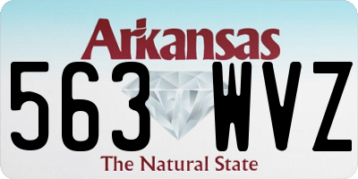AR license plate 563WVZ