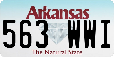 AR license plate 563WWI