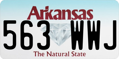 AR license plate 563WWJ